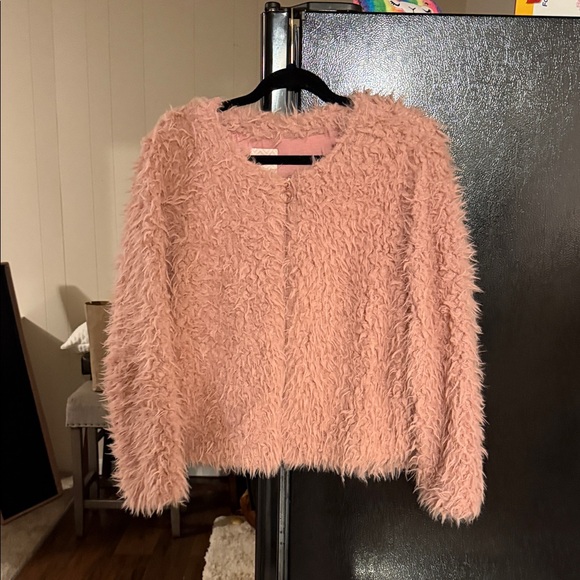 Candie's Pink Teddy Jacket - Picture 1 of 1